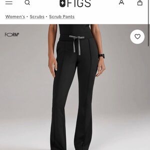 FIGS High Waisted Evanston FORMx Skinny Flare Scrub Pants